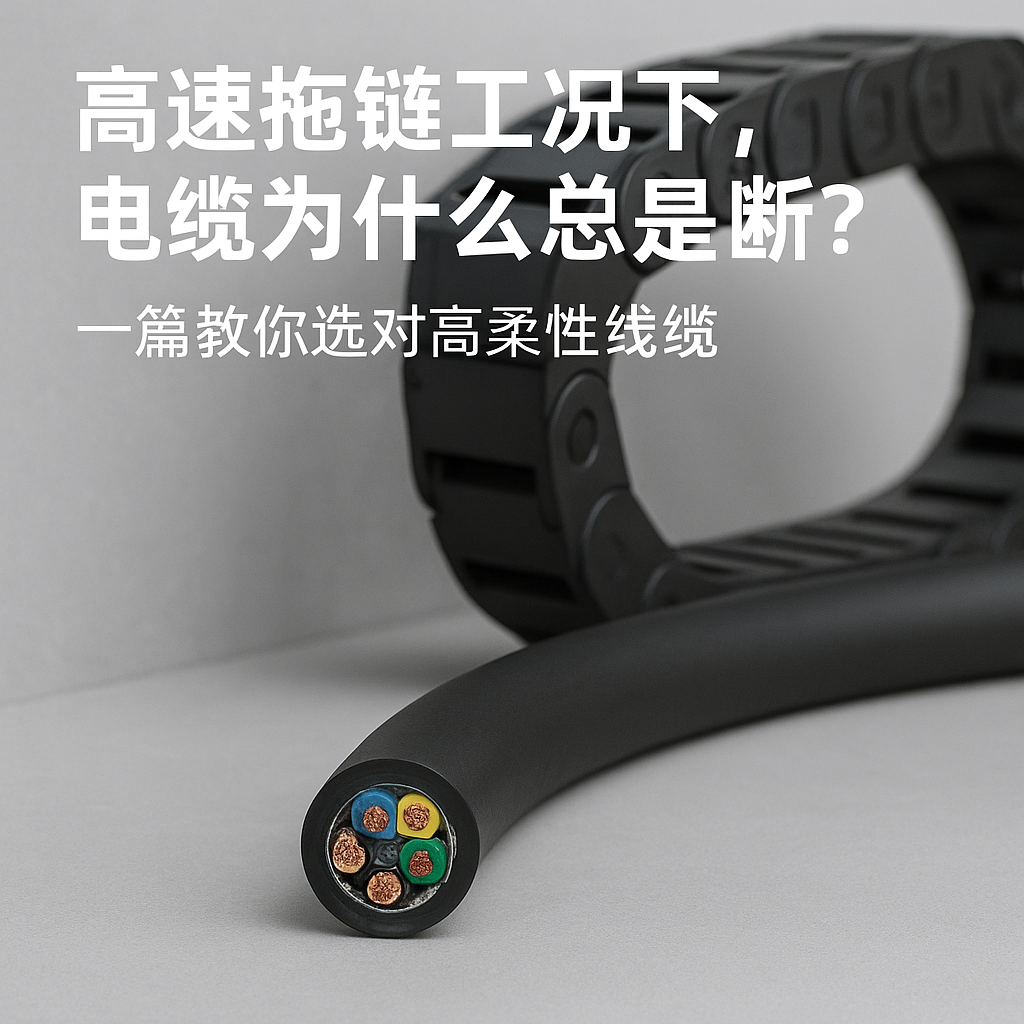 高快拖链工况下，电缆为什么总是断？一篇教你选对高柔性线缆