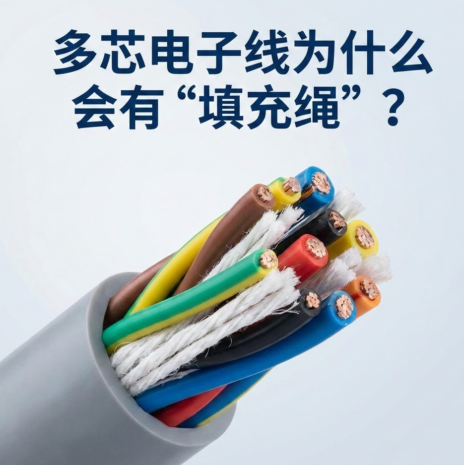 多芯电子线为什么会佑装填充绳”？